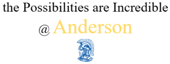 the possibilities at Anderson IB are incredible