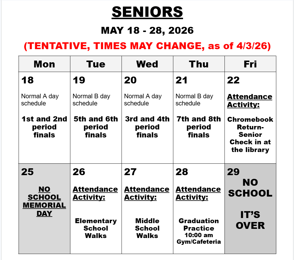 pic of finals schedule